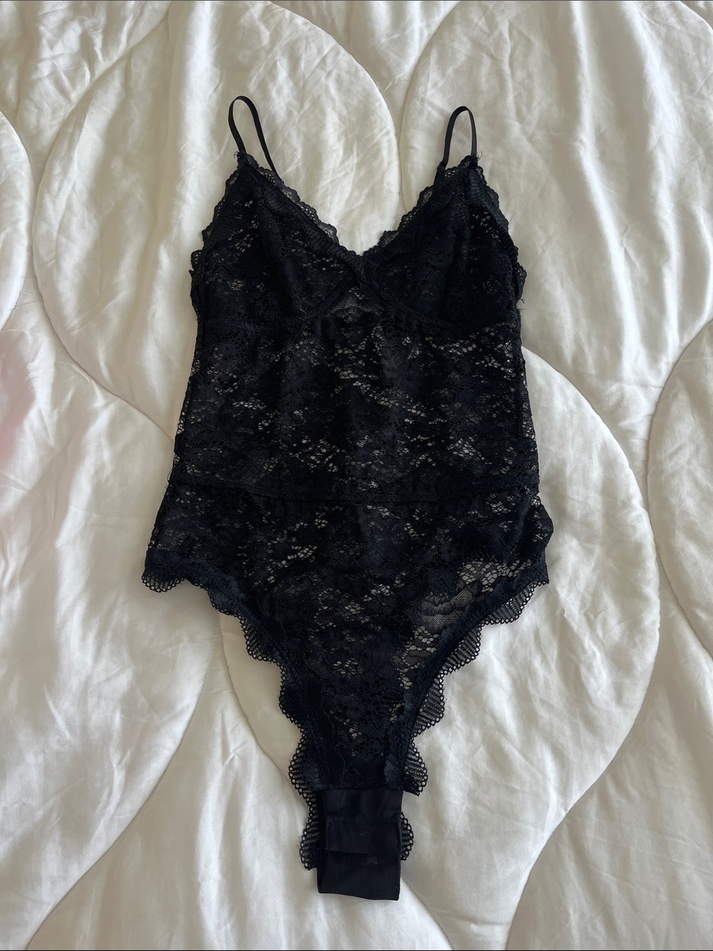 Lulus Black Lace Bodysuit